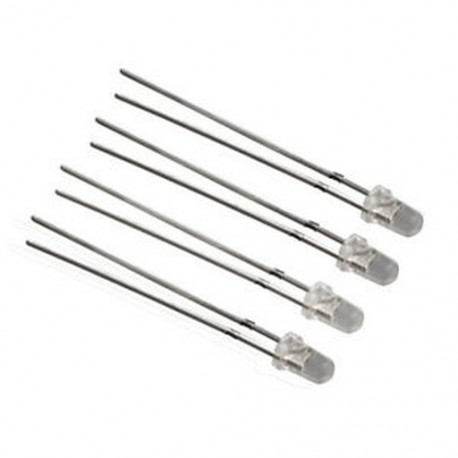 1X (50 db 3 mm-es kék fényű diszkrét LED-es izzó világító dióda T6N3)