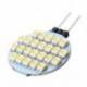24 SMD LED G4 spotlámpa, meleg fehér DC 12V X3X6