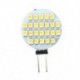 24 SMD LED G4 spotlámpa, meleg fehér DC 12V X3X6