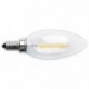 Tompítható E12 2W COB Edison gyertya lángszálas LED-es izzólámpa 10 * 3.5 U3C8
