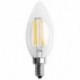Tompítható E12 4W COB Edison gyertya lángszálas LED-es izzólámpa 10 * 3.5 B6H6