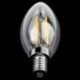 Tompítható E12 4W COB Edison gyertya lángszálas LED-es izzólámpa 10 * 3.5 B6H6