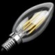 Tompítható E12 4W COB Edison gyertya lángszálas LED-es izzólámpa 10 * 3.5 B6H6