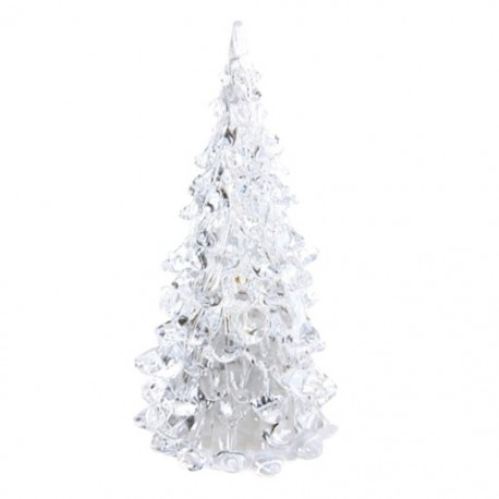 Akril LED színek megváltoztatása karácsonyfa éjjeli lámpa Xmas Party Deco Z6J6