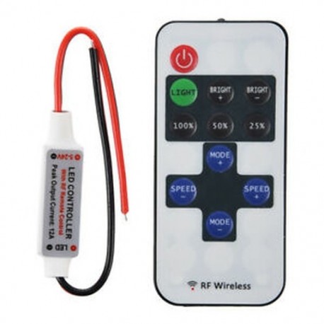 Parancssáv Távirányító LED színű, egyszeres 5V-24V 12A Y8Z5