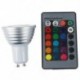 1X (GU10 3W 16 színváltó RGB LED reflektorfényszóró IR távirányító D7Z7