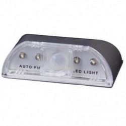 4 LED automatikus PIR infravörös vezeték nélküli ajtó kulcslyuk-mozgásérzékelő lámpa SH E R4T7