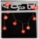 String Lights Tündér karácsony estéjén Gyümölcs 10 led világítás 3V AA beltéri lámpa L6D4