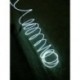 Új, 9 láb hosszú, fehér lámpás neon izzó sztrájkoló elektrolumineszcens huzal (El huzal) US O4O0