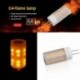 Lánghagyma G4 alap 1200-1300K True Fire Colour led izzó dekoratív lámpa a D8G8-hoz