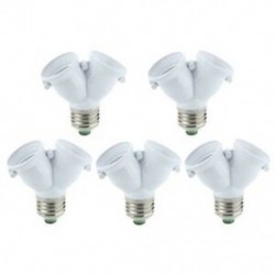 2X (5 x dupla lámpás adapter LED izzó E27 alap P5I9)