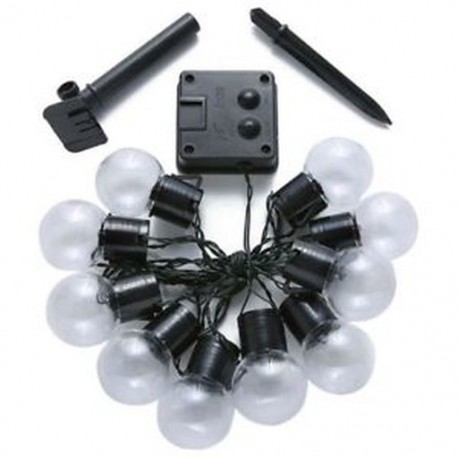 1X (10 LED-es napelemes karakterlámpa kültéri és beltéri használatra H5U6 karácsonyi december