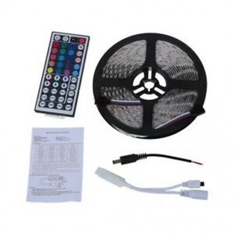 5M 300 LED SMD 5050 DC12V RGB vízálló LED szalag   mini távirányító O6M3