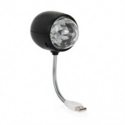 3X (USB disco gömblámpa, forgó RGB színű LED-es színpadvilágítás, U4W1 buli izzó)