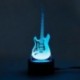 3X (Új 3D-s elektromos gitár éjjeli lámpa 7 színes LED-es érintőkapcsoló tábla S8X6