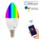 2X (E14 Wifi Led gyertya izzók hálószobás otthoni világítás Rgb 5W LED intelligens izzó O9J9-hez