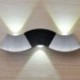 2X (Modern minimalista kreatív hullámfalú lámpa hálószobás nappali nappali li F7Q8