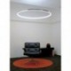 60 cm-es modern LED akril kerek medál csillár mennyezeti lámpavilágító lámpa V9K5