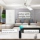 8X (amerikai Wifi intelligens mennyezeti ventilátor kapcsoló alkalmazás távvezérlő és sebességvezérlő Comp C4V9