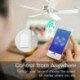 8X (amerikai Wifi intelligens mennyezeti ventilátor kapcsoló alkalmazás távvezérlő és sebességvezérlő Comp C4V9