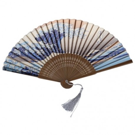 1X (Japán kézi összecsukható ventilátor, hagyományos japán Ukiyo-e Art Pri Z5D8 készülékkel