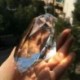 Átlátszó, sokoldalú kristály gyémánt, 80 mm átlátszó kristályüveg gyémánt G3A6