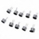 10 PCS 9,7 mm x 7 mm 2 tűs MIC Capsule Electret kondenzátor mini telefon O1E7
