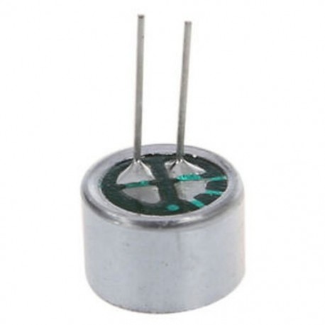 1X (10 db 9,7 mm x 7 mm 2 tűs MIC-kapszula Electret kondenzátor mini-telefon Z4Y6)