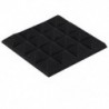 Fekete - 25X25X5Cm hangszigetelő szivacs, akusztikus hab panel Stop Absorption Studio Ktv C5K4