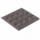 Fekete - 25X25X5Cm hangszigetelő szivacs, akusztikus hab panel Stop Absorption Studio Ktv C5K4