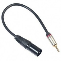 0,3M Xlr 3Pin hím - 3,5 mm-es trs hím sztereo csatlakozó árnyékolt mikrofon Mic Co U6U7