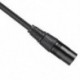 0,3M Xlr 3Pin hím - 3,5 mm-es trs hím sztereo csatlakozó árnyékolt mikrofon Mic Co U6U7
