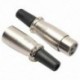 2X (1 pár, 3 tűs XLR hím és női MIC kígyó csatlakozó audio mikrofon kábel, Co C3B4