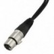 Új 3 tűs XLR FEMALE jack a kettős 2 HÁLÓZAT csatlakozóhoz Y SPLITTER kábel adapter 1 láb Q5A4