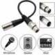 1X (XLR 3-pólusú hím / nő mikrofon audio mikrofon árnyékolt kábel kábel K4G8)