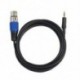 1x (3,5 mm (1/8 hüvelyk) TRS – XLR kábel, alacsony zajszintű hím-női audio mikrofon W3L3