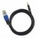 1x (3,5 mm (1/8 hüvelyk) TRS – XLR kábel, alacsony zajszintű hím-női audio mikrofon W3L3