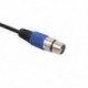 1x (3,5 mm (1/8 hüvelyk) TRS – XLR kábel, alacsony zajszintű hím-női audio mikrofon W3L3