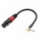 1X (0,2 m 90 fokos, 3,5 mm-es, 1/8 hüvelykes Trs hímzésű, XLR 3-pólusú belső audiokábel, Q4R0