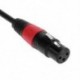 1X (0,2 m 90 fokos, 3,5 mm-es, 1/8 hüvelykes Trs hímzésű, XLR 3-pólusú belső audiokábel, Q4R0