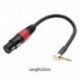 1X (0,2 m 90 fokos, 3,5 mm-es, 1/8 hüvelykes Trs hímzésű, XLR 3-pólusú belső audiokábel, Q4R0