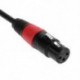 0,2 m 90 fokos, 3,5 mm-es, 1/8 hüvelykes Trs hím, az XLR 3 tűs hüvely audiokábeléhez, Micro S7Q1