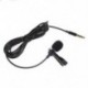 2X (Lavalier Lapel Clip-on Omnidirectional mini telefon, TRRS 3.5 mm Jack Handsfr P4F5