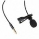 2X (Lavalier Lapel Clip-on Omnidirectional mini telefon, TRRS 3.5 mm Jack Handsfr P4F5