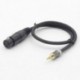 2m XLR 6,6 lábú jack 3,5 mm-es kábel audio kábel jack csatlakozójához a Keverő Keverő PC E3K3-hoz