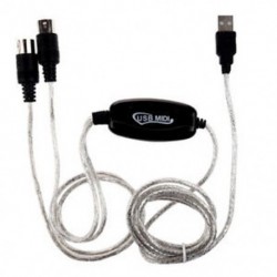 MIDI USB IN-OUT interfész kábel-átalakító számítógép és a W3W6 zenei billentyűzet adapter között