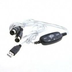 A 2M USB MIDI kábel-konvertáló PC-ből zenei billentyűzet-adapterhez támogatja a Windows X E3K8-at