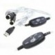 A 2M USB MIDI kábel-konvertáló PC-ből zenei billentyűzet-adapterhez támogatja a Windows X E3K8-at