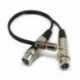 1X (3,5 mm-es fordulatú XLR kettős nővezeték - 3,5 audiokábel kiegyensúlyozott XLR vonal M1J6)