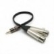 1X (3,5 mm-es fordulatú XLR kettős nővezeték - 3,5 audiokábel kiegyensúlyozott XLR vonal M1J6)